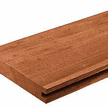 Hardhouten Damwand 3x18.5x300cm Angelim Vermelho