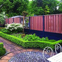 hout beton schutting
