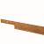 Cortenstaal Borderrand 3mm dik 225x10.2 cm incl. 3 verankeringspennen 30.5 cm